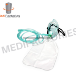 OXYGEN FACE MASK : WITH ADJUSTABLE NOSE CLIP, ELASTIC HEADSTRAP WITH RESERVOIR BAG- PEDIATRIC, WITH 2 METER TUBING (PEDIATRIC) ( MFRS-12)