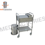 DRESSING TROLLEY WITH BIN AND BOTTLE HOLDER (MFHC-26)